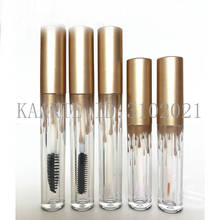 2.5ML 3.5ML Cosmetic  Mascara Tube with Gold Cap, DIY Clear Empty Beauty Lip Gloss Container, Makeup Eyeliner Refillable Bottles 2024 - buy cheap