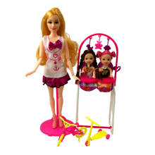 Muñeca de moda para niños, juguete de princesa definitivo, columpio, accesorios de moda para muñeca bjd Barbie, juguetes para jugar a las casitas 2024 - compra barato