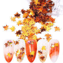 1 коробка, Осенние блестки для дизайна ногтей 2024 - купить недорого