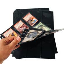 Protector de carpeta de tarjetas, carpeta de tarjetas de 18 bolsillos/página, carga lateral, Color negro, Mtg, TCG, Pokemon, yu-gi-oh 2024 - compra barato