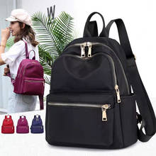 Vento Marea Black Women Backpack 2019 Nylon Travel Shoulder Bag Soft School Bag For Teenage Girls Solid Color Red Bag Pack Purse 2024 - buy cheap