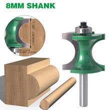 1PC 8MM Shank Milling Cutter Wood Carving Bullnose Half Round Bit Endmill Router Bits Wood 2 Flute Bearing Woodworking Tools 2024 - buy cheap