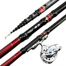 4.5m 5.4m 6.3m 7.2m Front-end Fishing Rod Three Positition Telescopic Wedkarstwo Olta Carbon Fiber Spinning Peche Fishing Sticks 2024 - buy cheap