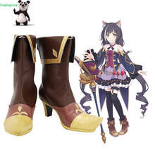 Princess Connect! Re: Dive Kiruya Momochiru Brown Cosplay Shoes Long Boots Leather CosplayLove For Halloween Christmas 2024 - buy cheap