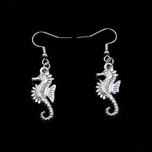 20pcs Simple Design Hippocampus Seahorse Drop Earrings For Women Girl Retro Drop Earrings Cute Small Object Earring Jewelry 2024 - buy cheap