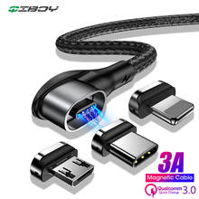 Магнитный кабель для быстрой зарядки Micro usb кабель Тип c магнитное зарядное устройство USB C Microusb провод шнур для iphone 11 pro Xs Xr xiaomi redmi 2024 - купить недорого