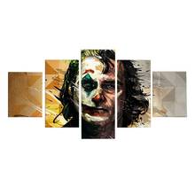 5 Pcs Joker Character Face Canvas Picture Print Wall Art Canvas Painting Wall Decor for Living Room Poster No Framed 2024 - buy cheap