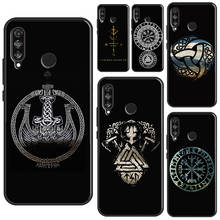 Viking Nordic Runes Vegvisir Case For Huawei P30 Lite P40 P20 Pro P Smart Z 2019 Nova 5T Honor 50 10 Lite 10i 8X 9X 8A 2024 - buy cheap