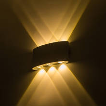 Lámpara led de pared para interiores y exteriores, candelabro de iluminación de 6W para dormitorio, porche, impermeable IP65 2024 - compra barato
