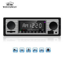 Radio con Bluetooth para coche, reproductor MP3 con Radio FM, AUX, USB, SD, control remoto, música, efecto de sonido, 1 Din 2024 - compra barato