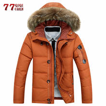 Winter Parka Coats Thick Warm Down Jacket Men Casual Fur Collar Hooded Snow Overcoat Windbreaker Jackets Parkas Male Clothing 2024 - buy cheap