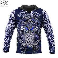 PLstar Cosmos Viking Warrior Tattoo New Fashion Tracksuit casual 3DfullPrint Hoodie/Sweatshirt/Jacket/Mens Womens style10 2024 - buy cheap
