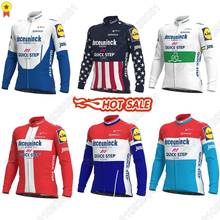 Camisa masculina para ciclismo quick step, roupa para bicicleta campeã da dinamarca dos eua, holanda, alemanha e mtb 2024 - compre barato