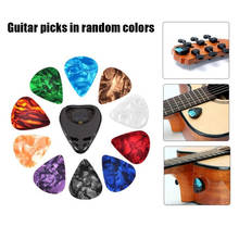 10/20/25 pçs picaretas de guitarra plectrums baixo elétrico celulóide acústico música picaretas mediador acessórios guitarra 0.46/0.71mm 2024 - compre barato