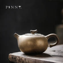 PINNY 180ML Retro Ceramic Gold Glaze Teapot Vintage Kung Fu Tea Pot Pigmented Drinkware Tea Service 2024 - buy cheap