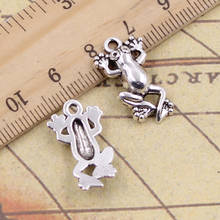 20pcs Charms frog 22x12mm Antique Bronze Silver Color Pendants Making DIY Handmade Tibetan Bronze Silver Color Finding Jewelry 2024 - buy cheap