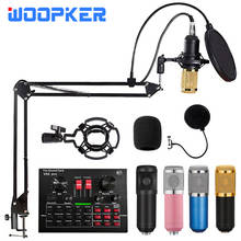 Bm 800 Karaoke Condenser Microphone Studio Braodcasting Microfone Mic Kit with V8x Sound Card Music Recording Studio Equipment 2024 - buy cheap