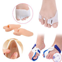 Silicone Toe Separator Corrector Orthopedic Hallux Valgus Orthosis Bunion Corrector Pedicure Foot Care Bunion Adjuster Tool 2024 - buy cheap