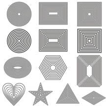 Geometric Shape Card Curves Border Making Scrapbooking Dies Metal Crafts Layering Metal Cutting Dies Greeting Card Handmade 2024 - buy cheap