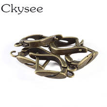 Ckysee 10 ganchos de brinco francês de bronze alavanca aberta de volta configuração de laço para presilhas de brinco diy acessórios de fabricação de joias 2024 - compre barato