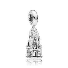 Authentic 925 Sterling Silver Bead Regal Castle Pendant Charm Fit Fashion Women Pandora Bracelet Bangle Gift DIY Jewelry 2024 - buy cheap