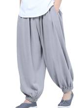 winter warm cotton&linen budda lay meditation trousers buddhist zen  pants shaolin monk kung fu bloomers black/red/grey 2024 - buy cheap