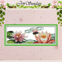 Lotus in Summer Patterns Counted Cross Stitch 11CT 14CT Cross Stitch Set Wholesale Flower Cross-stitch Kit Embroidery Needlework 2024 - buy cheap