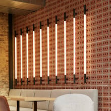 Customizable led long luminous tube wall lamp nail salon dining bar corridor moulding wall lamp 2024 - buy cheap