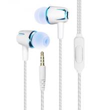 4 Colors Straight-inserted Sport Earphone Wired Super Bass 3.5mm Headset Earbud With Microphone Hands Free For Samsung Xiaomi 2024 - buy cheap