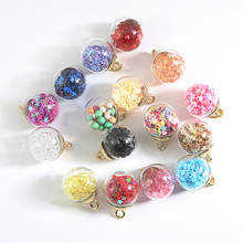 20PCS 15mm Transparent Glass Ball Sequin Star, Beads Charms Pendant Findings for Hair Jewelry Accessories Earring Dangler Charms 2024 - buy cheap