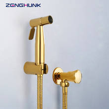 Bidet Faucets Golden Brass Single Cold Toilet Corner Valve Wall Handheld Hygienic Shower Head Wash Car Pet Sprayer Airbrush Taps 2024 - buy cheap