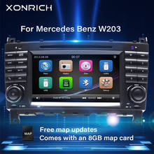 Xonrich-reproductor de DVD con GPS para coche, autorradio 2 Din para Mercedes Benz Sprinter Vito Viano W203 A180 W906 W311A-class 2024 - compra barato