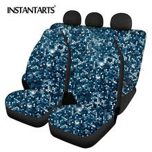 INSTANTARTS Sequins Prints Easy to Install Automobile Seat Protector Anti-Slip Front/Back Car Seat Covers Soft Car Seat Cushion 2024 - buy cheap