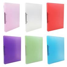 A4 Clip File Folder Transparent Candy Color Loose Leaf Binder Storage Organizer DXAB 2024 - buy cheap