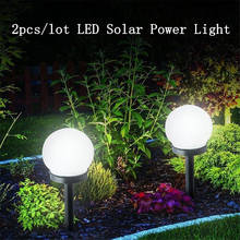 Bombilla redonda LED Solar para exteriores, lámparas impermeables para césped, Patio, luces de paisaje para decoración de jardín y Casa, 2 unids/lote 2024 - compra barato