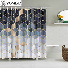 YOMDID Marble Pattern Bath curtain Waterproof Shower Curtains Geometric Bath Screen Printed Curtain for Bathroom Gift Navidad 2024 - buy cheap
