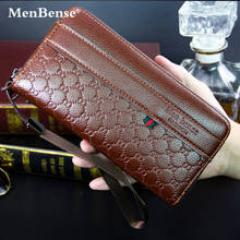 Men's wallet Long Black New Men Wallets Long Fashion Buckle Embossed Multi-Card Magnetic Trifold Bag Men's Wallet Business 597 2024 - buy cheap