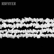 RBFHYER White marble Irregular Gravel beads Natural Stone 4mm~10mm spacers beads For Jewelry making DIY Necklace bracelet 2024 - buy cheap