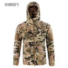 Jaqueta de camuflagem masculina, casaco tático de lã grossa, quente e respirável militar, para caminhada ao ar livre, escalada, ciclismo, térmico e à prova de vento 2024 - compre barato