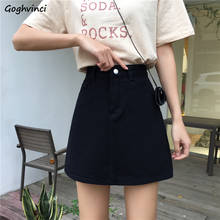 Skirts Women High Waist Denim New Solid Casual All-match Zipper Pockets Womens Elegant A-line Fashion Simple Skirt Trendy Ladies 2024 - buy cheap