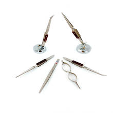 Rebound Jewelry Welding Tweezers Curved Straight Soldering Tweezer Selflock Jewelers Jewelry Making Tools Repair locking pick 2024 - buy cheap