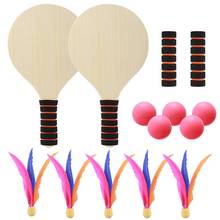 Paddle Ball Game Beach Tennis Pingpong Cricket Badminton Racket Paddles Set Indoor Outdoor Racquet Game (Random Handle Color) 2024 - buy cheap