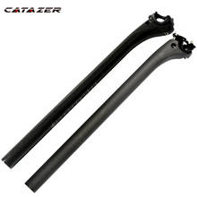 3K Full Carbon Fiber Bicycle Seatpost Offset 20mm  Bicycle Parts 25.4/.27.2/30.8/31.6*350/400mm Mountain Road Bike Seatpost 2024 - buy cheap