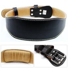 Cow Leather Weight Lifting Waist Support Belt Gym Fitness Lumbar Brace Strap 2024 - buy cheap