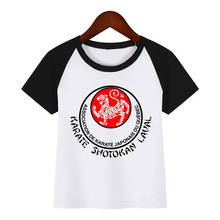 Summer T Shirt Japanese Kanji Shotokan Karate Taijutsu Martial Anime Print T-Shirts Boys Girls Cotton Tops Kids Fashion Tshirt 2024 - buy cheap