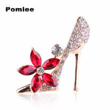 Pomlee Korean Fashion High-heeled Shoes  Brooch Trend Crystal Women Accessories Broches Para Ropa Jwelry For Women 2024 - buy cheap