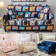 cartoon pictures Elastic Couch Sofa Cover for Living Room Flower Starry sky Tightly All-inclusive Wrap Slipcover 1/2/3/4-seater 2024 - buy cheap