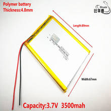 Good Qulity 3.7V,3500mAH 486789 Polymer lithium ion / Li-ion battery for tablet pc BANK,GPS,mp3,mp4 2024 - buy cheap