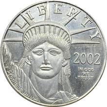 Estados unidos de américa 2002 ano estátua da liberty 100 dólares, moedas comemorativas banhadas a prata 2024 - compre barato