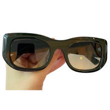 2021 Женские Ретро прямоугольные Солнцезащитные очки женские мужские винтажные брендовые роскошные женские солнцезащитные очки с коробкой UV400 2024 - купить недорого